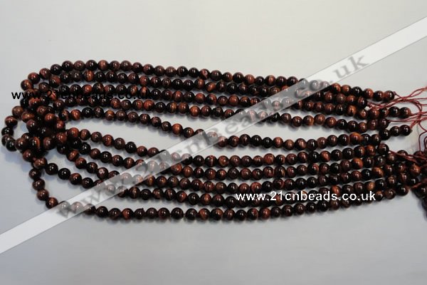 CTE83 15.5 inches 6mm round red tiger eye gemstone beads