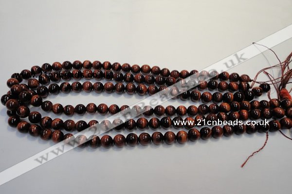 CTE84 15.5 inches 8mm round red tiger eye gemstone beads