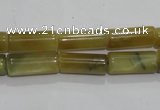 CTE910 15.5 inches 6*16mm tube golden tiger eye beads wholesale