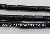 CTE947 15.5 inches 6*10mm tube dyed blue tiger eye beads wholesale