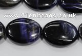 CTE955 15.5 inches 18*25mm oval dyed blue tiger eye beads wholesale