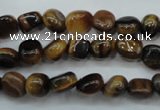 CTE96 15.5 inches 6*9mm nuggets yellow tiger eye beads wholesale