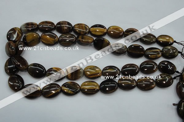 CTE98 15.5 inches 15*20mm oval yellow tiger eye beads wholesale