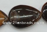 CTE99 15.5 inches 30*40mm flat teardrop yellow tiger eye beads wholesale