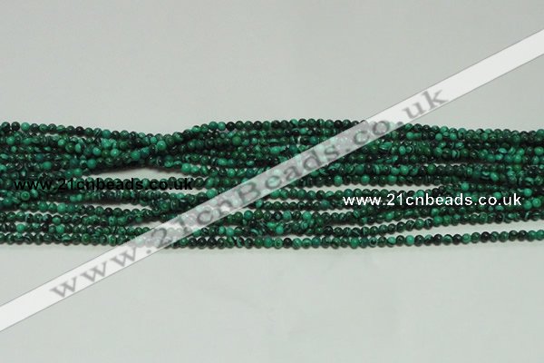CTG102 15.5 inches 2mm round tiny synthetic malachite beads wholesale