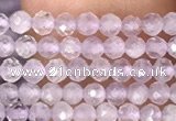 CTG1023 15.5 inches 2mm faceted round tiny lavender amethyst beads