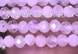 CTG1028 15.5 inches 2mm faceted round tiny white moonstone beads