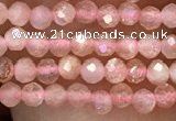 CTG1031 15.5 inches 2mm faceted round tiny moonstone beads