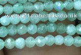 CTG1037 15.5 inches 2mm faceted round tiny green aventurine beads