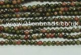 CTG104 15.5 inches 2mm round tiny unakite gemstone beads wholesale