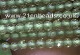 CTG1046 15.5 inches 2mm faceted round tiny peridot gemstone beads