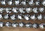 CTG1084 15.5 inches 2mm faceted round tiny hematite beads