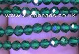 CTG1098 15.5 inches 2mm faceted round tiny quartz glass beads