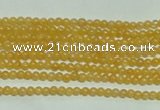 CTG118 15.5 inches 2mm round tiny yellow jade beads wholesale