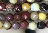 CTG1182 15.5 inches 3mm faceted round tiny mookaite gemstone beads