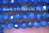 CTG1195 15.5 inches 3mm faceted round tiny apatite gemstone beads