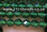 CTG1198 15.5 inches 3mm faceted round tiny quartz glass beads