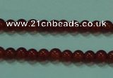 CTG12 15.5 inch 3mm round A grade tiny red agate beads wholesale