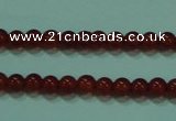 CTG12 15.5 inch 3mm round A grade tiny red agate beads wholesale