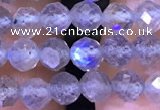 CTG1208 15.5 inches 4mm faceted round tiny labradorite beads