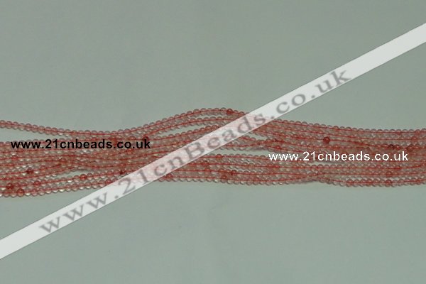 CTG124 15.5 inches 2mm round tiny cherry quartz beads wholesale