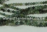 CTG126 15.5 inches 2mm round tiny moss agate beads wholesale