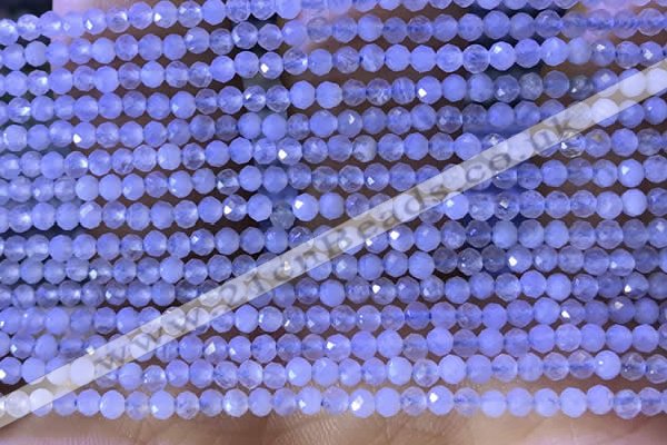 CTG1303 15.5 inches 2mm faceted round blue lace agate beads wholesale