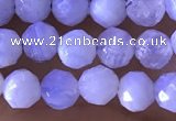 CTG1305 15.5 inches 5mm faceted round blue lace agate beads wholesale