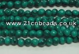 CTG131 15.5 inches 3mm round tiny synthetic malachite beads wholesale