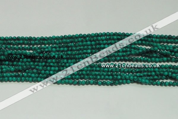 CTG131 15.5 inches 3mm round tiny synthetic malachite beads wholesale