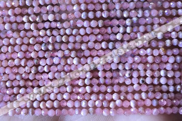 CTG1321 15.5 inches 2mm faceted round rhodochrosite beads wholesale