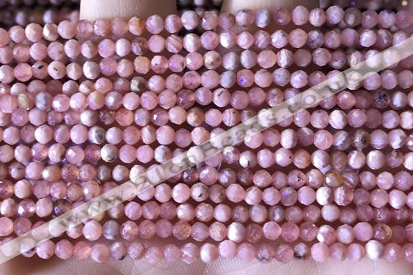 CTG1322 15.5 inches 3mm faceted round rhodochrosite beads wholesale