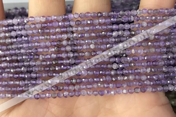 CTG1340 15.5 inches 2mm faceted round amethyst beads wholesale