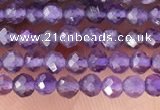 CTG1341 15.5 inches 2mm faceted round amethyst gemstone beads