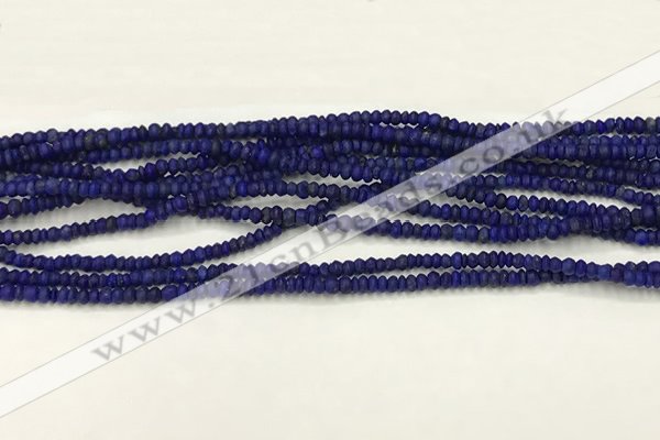 CTG1370 15.5 inches 1*1.5mm rondelle tiny lapis lazuli beads