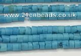 CTG1372 15.5 inches 1.5*2mm heishi tiny blue turquoise beads