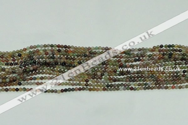 CTG139 15.5 inches 3mm round tiny Indian agate beads wholesale