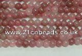 CTG140 15.5 inches 3mm round tiny rhodochrosite gemstone beads wholesale