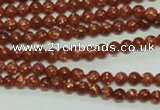 CTG142 15.5 inches 3mm round tiny goldstone beads wholesale