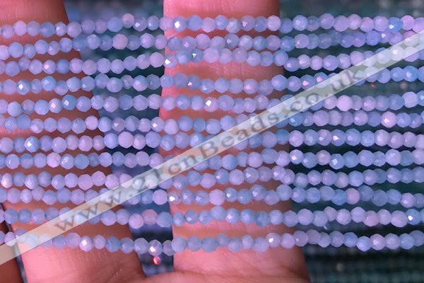 CTG1422 15.5 inches 2mm faceted round amazonite beads wholesale