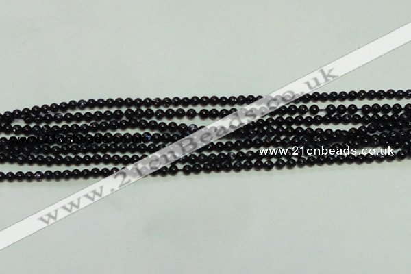 CTG143 15.5 inches 3mm round tiny blue goldstone beads wholesale