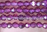 CTG1439 15.5 inches 2mm faceted round garnet beads wholesale