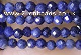 CTG1448 15.5 inches 2mm faceted round sapphire beads wholesale