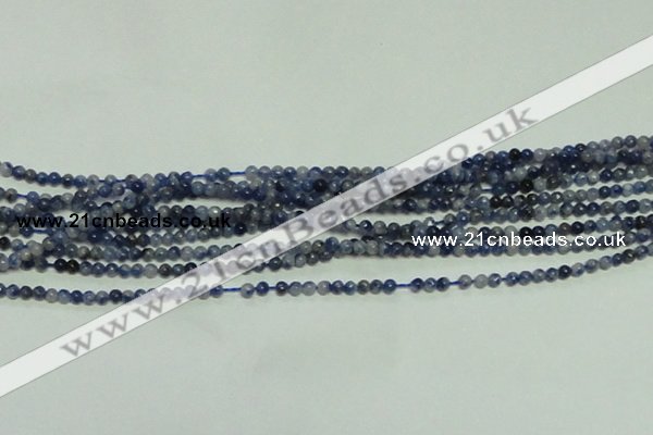 CTG145 15.5 inches 3mm round tiny sodalite gemstone beads wholesale