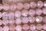 CTG1453 15.5 inches 2mm faceted round moonstone beads wholesale