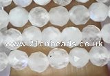 CTG1481 15.5 inches 3mm faceted round white moonstone beads