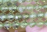 CTG1487 15.5 inches 3mm faceted round peridot gemstone beads