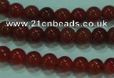 CTG15 15.5 inch 4mm round B grade tiny red agate beads wholesale