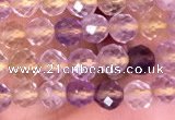 CTG1538 15.5 inches 4mm faceted round ametrine beads wholesale