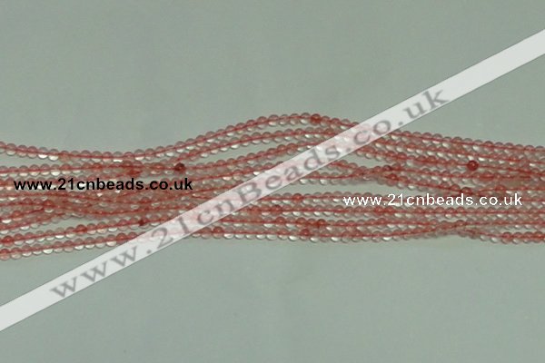 CTG154 15.5 inches 3mm round tiny cherry quartz beads wholesale